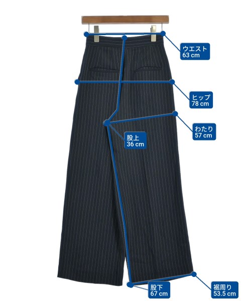 Plage（プラージュ）スラックス 紺 サイズ:34(XS位) レディース/2200647637050