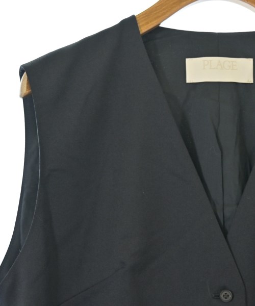Plage（プラージュ）ベスト 黒 サイズ:36(S位) レディース/2200639870014