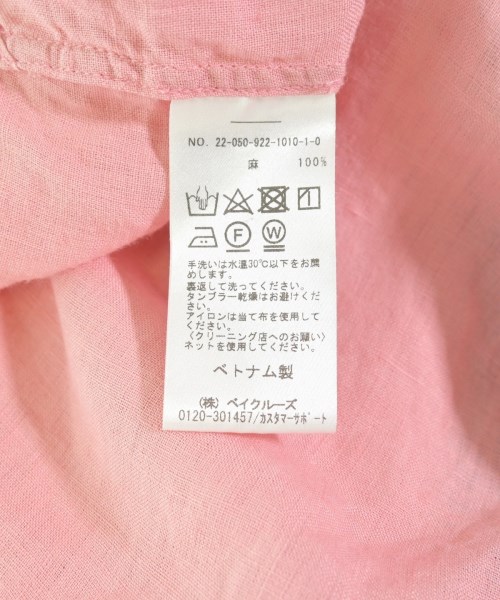 Plage（プラージュ）カジュアルシャツ ピンク サイズ:F レディース/2200646756042