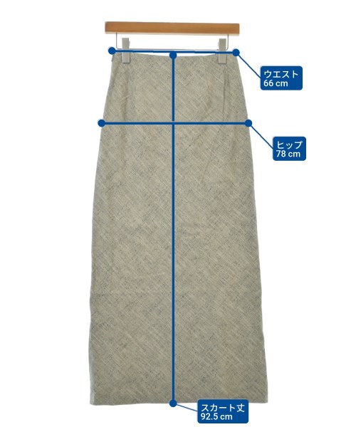 Plage（プラージュ）ロング・マキシ丈スカート グレー サイズ:36(S位) レディース/2200645676075