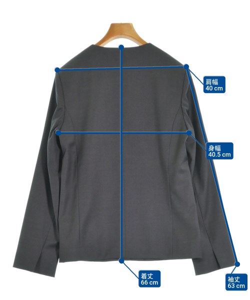 Plage（プラージュ）ノーカラージャケット グレー サイズ:38(M位) レディース/2200662898016