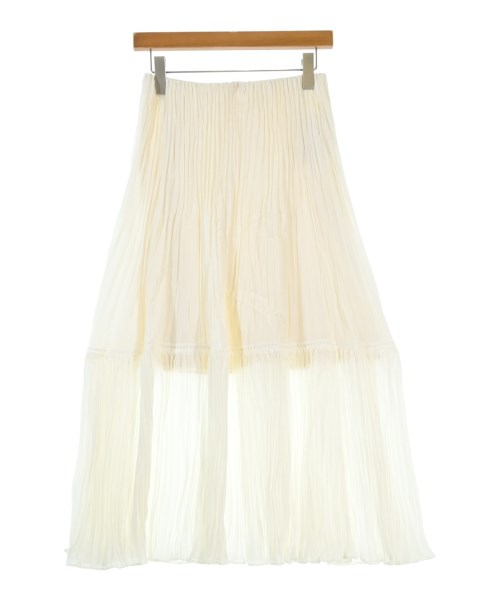Plage(プラージュ)ロング・マキシ丈スカート 白 サイズ:38(M位)/2200663813216