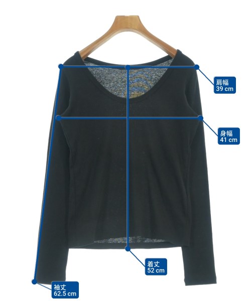 Plage（プラージュ）Tシャツ・カットソー 黒 サイズ:-(S位) レディース/2200681575110