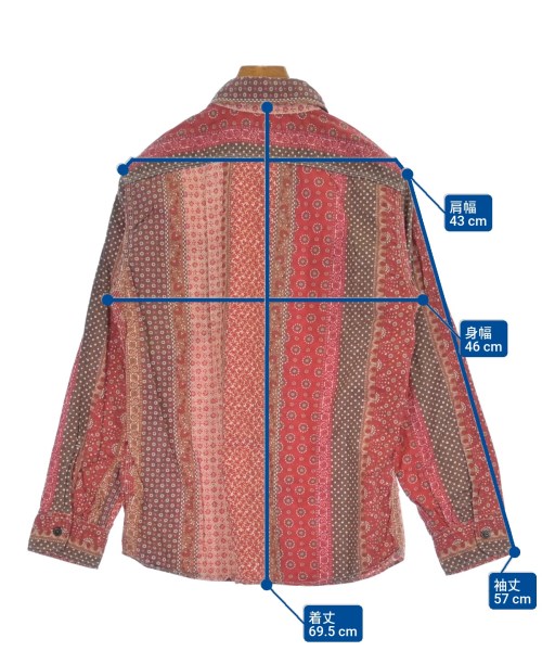 KATO（カトー）カジュアルシャツ 赤 サイズ:M メンズ/2200627370083