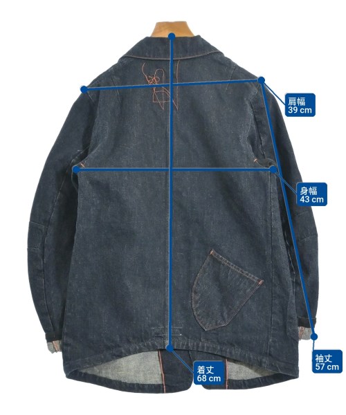 KATO（カトー）カジュアルジャケット 紺 サイズ:S メンズ/2200655908050