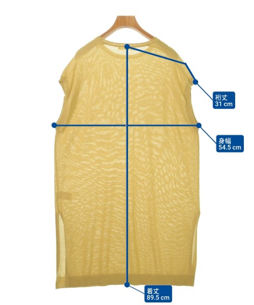 GRANDMA MAMA DAUGHTER（グランマママドーター）ニット・セーター 黄 サイズ:1(S位) レディース/2200620071024