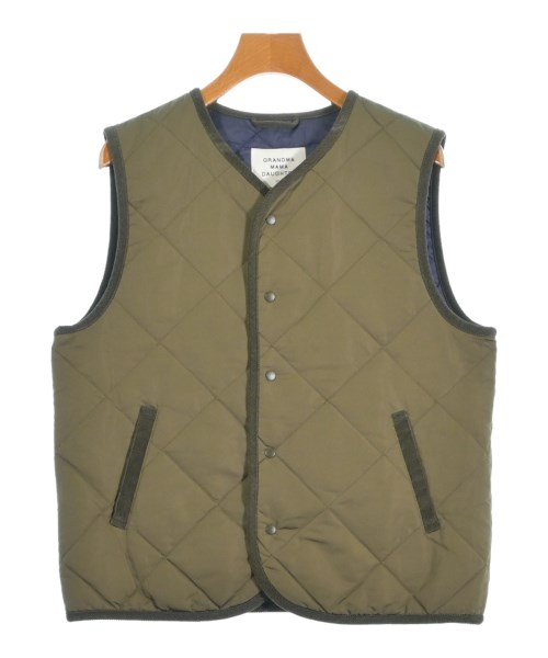 GRANDMA MAMA DAUGHTER(グランマママドーター)ダウンジャケット/ダウンベスト カーキ サイズ:2(M位)/2200678068090