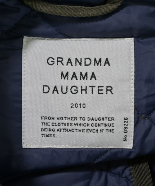 GRANDMA MAMA DAUGHTER（グランマママドーター）ダウンジャケット/ダウンベスト カーキ サイズ:2(M位) レディース/2200678068090