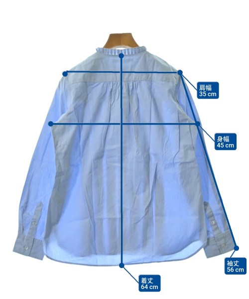 GRANDMA MAMA DAUGHTER（グランマママドーター）カジュアルシャツ 青 サイズ:0(XS位) レディース/2200662910077