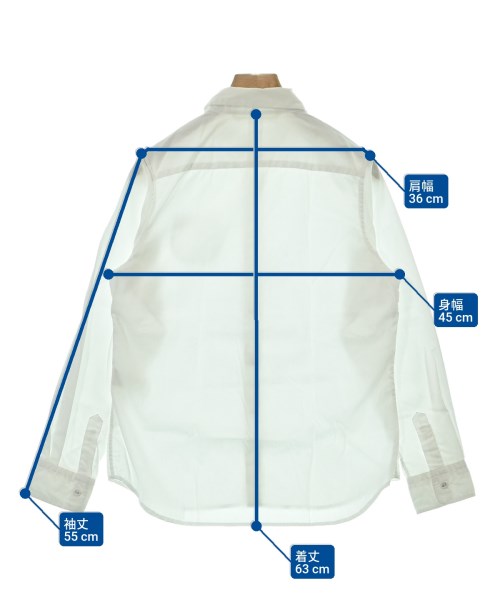 GRANDMA MAMA DAUGHTER（グランマママドーター）カジュアルシャツ 白 サイズ:0(XS位) レディース/2200662910084