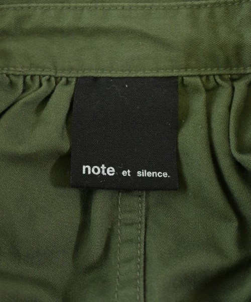 note et silence（ノートエシロンス）ミリタリーブルゾン カーキ サイズ:F レディース/2200688849375