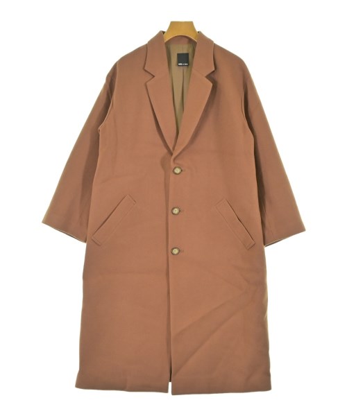note et silence(ノートエシロンス)チェスターコート 茶 サイズ:F/2200646382029