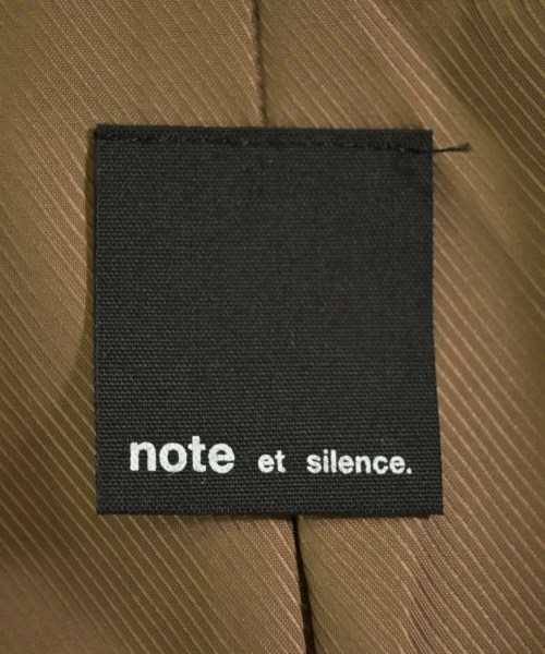 note et silence（ノートエシロンス）チェスターコート 茶 サイズ:F レディース/2200646382029