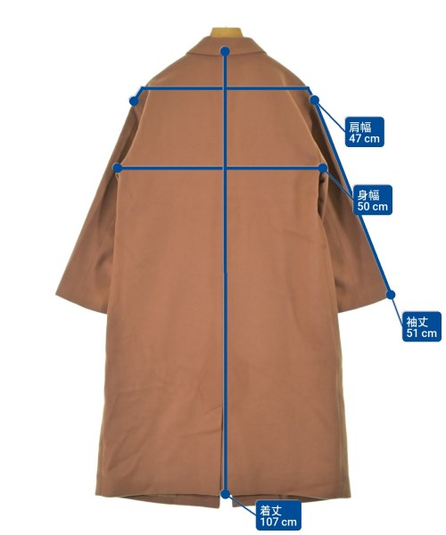 note et silence（ノートエシロンス）チェスターコート 茶 サイズ:F レディース/2200646382029