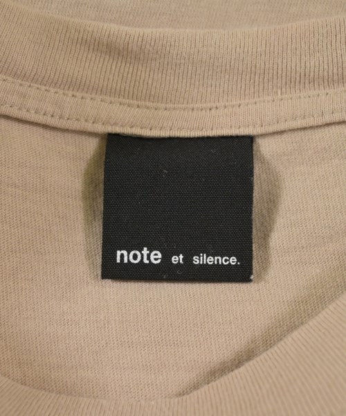 note et silence（ノートエシロンス）Tシャツ・カットソー ベージュ サイズ:F レディース/2200641889073