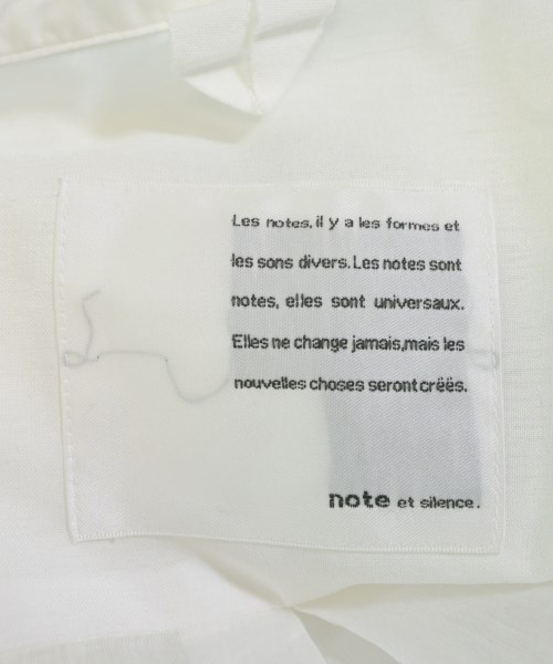 note et silence（ノートエシロンス）ブラウス 白 サイズ:F レディース/2200688366148