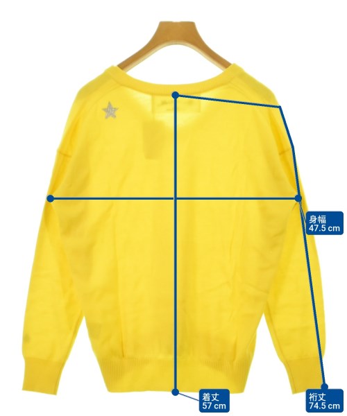 Rie Miller（リエミラー）ニット・セーター 黄 サイズ:38(M位) レディース/2200625793204