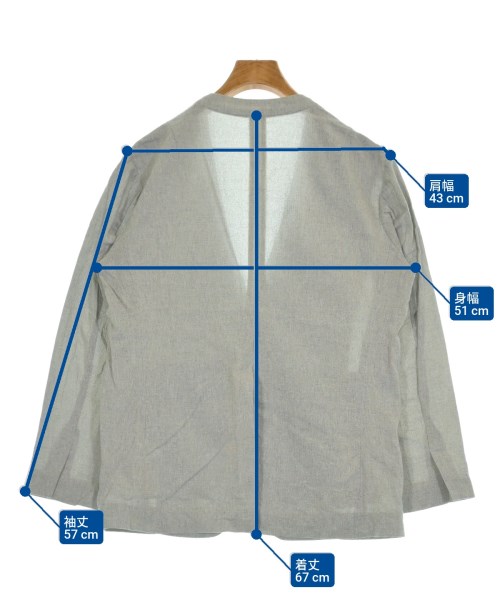 Rie Miller（リエミラー）ノーカラージャケット 白 サイズ:38(M位) レディース/2200626135027