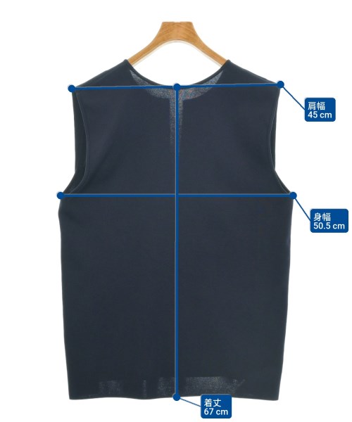 Rie Miller（リエミラー）ベスト/ノースリーブ 紺 サイズ:38(M位) レディース/2200615500072