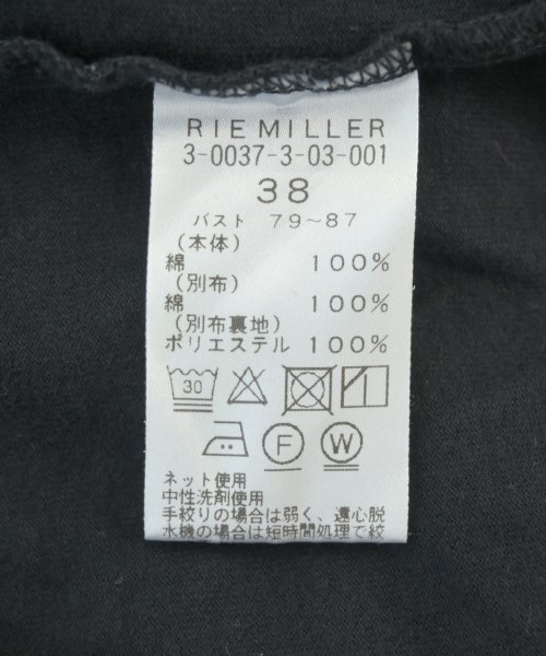 Rie Miller（リエミラー）Tシャツ・カットソー 黒 サイズ:38(M位) レディース/2200699148108