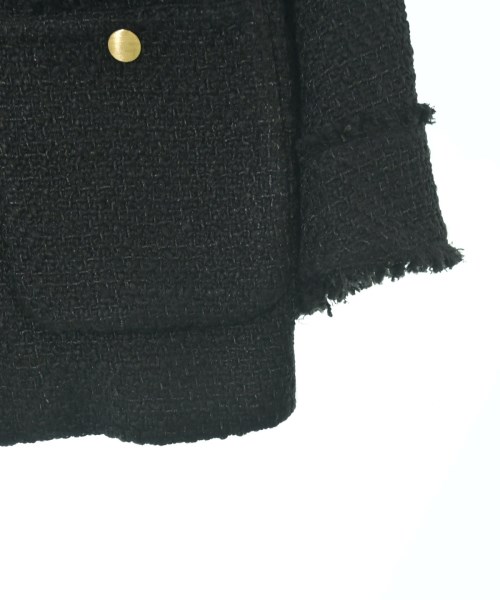 Rie Miller（リエミラー）ノーカラージャケット 黒 サイズ:38(M位) レディース/2200637121019