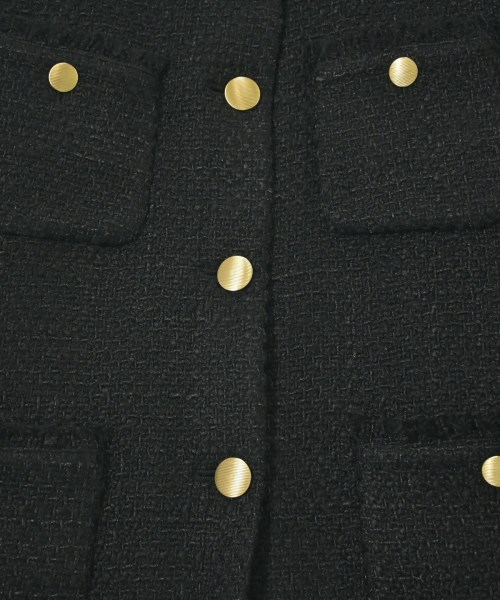 Rie Miller（リエミラー）ノーカラージャケット 黒 サイズ:38(M位) レディース/2200637121019