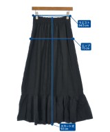 Rie Miller（リエミラー）ロング・マキシ丈スカート 黒 サイズ:38(M位) レディース/2200647354018