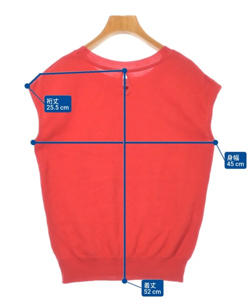 Rirandture（リランドチュール）ベスト/ノースリーブ 赤 サイズ:2(M位) レディース/2200624778400