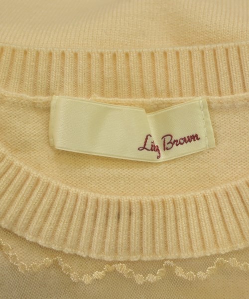 LILY BROWN（リリーブラウン）ニット・セーター ベージュ サイズ:F レディース/2200629317208