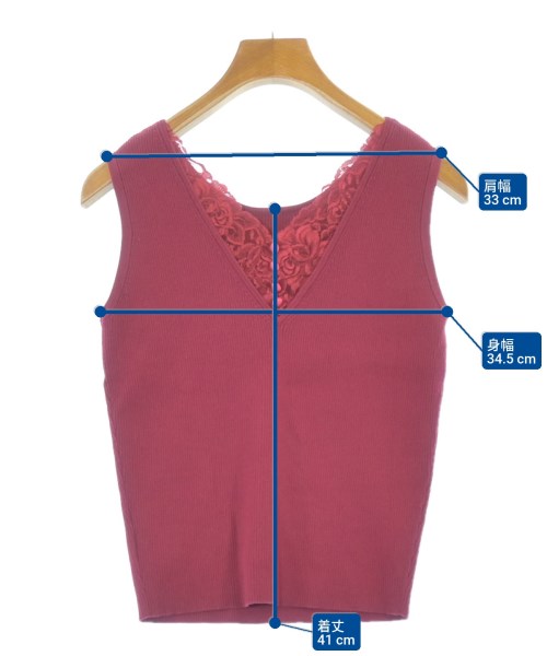 LILY BROWN（リリーブラウン）ベスト 赤 サイズ:F レディース/2200629682047