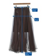 LILY BROWN（リリーブラウン）ひざ丈スカート 茶 サイズ:ONE レディース/2200635782168