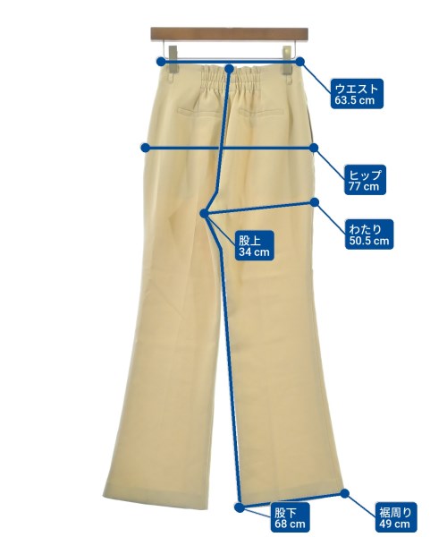 LILY BROWN（リリーブラウン）スラックス ベージュ サイズ:1(M位) レディース/2200626355012