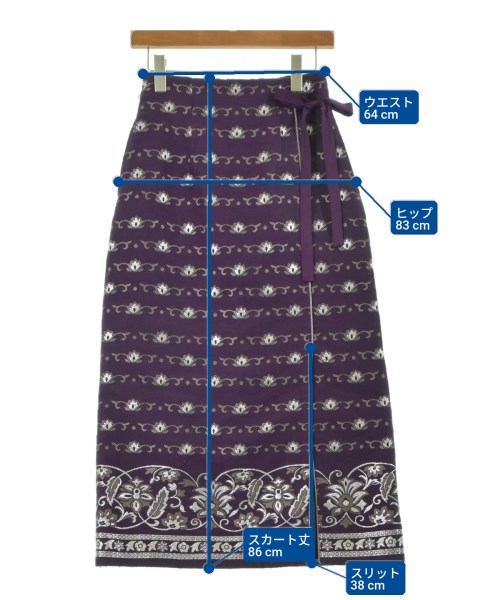 LILY BROWN（リリーブラウン）ロング・マキシ丈スカート 紫 サイズ:0(S位) レディース/2200636000070