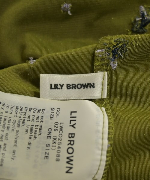 LILY BROWN（リリーブラウン）ワンピース カーキ サイズ:F レディース/2200624373278