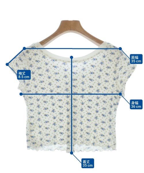 LILY BROWN（リリーブラウン）Tシャツ・カットソー 白 サイズ:F レディース/2200624373377