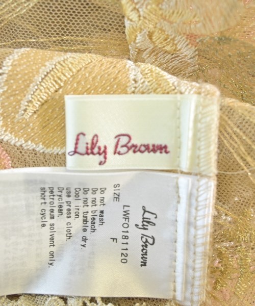 LILY BROWN（リリーブラウン）ワンピース ベージュ サイズ:F レディース/2200640098018
