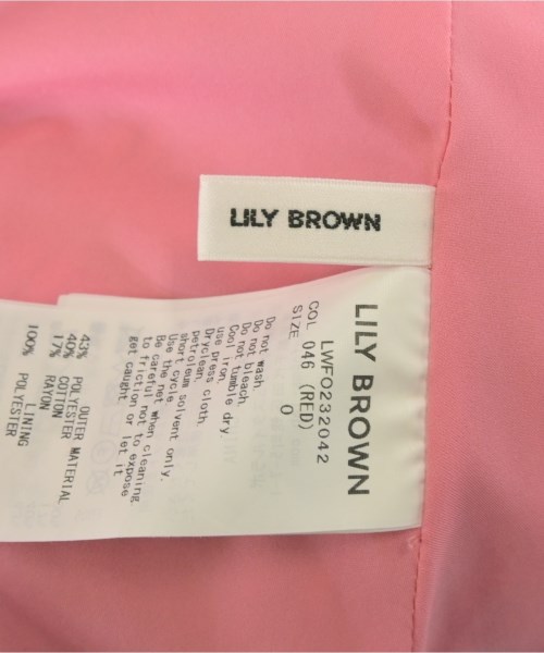 LILY BROWN（リリーブラウン）ワンピース ピンク サイズ:0(S位) レディース/2200639887043