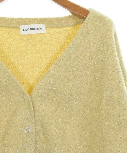 LILY BROWN（リリーブラウン）カーディガン 黄 サイズ:F レディース/2200621045055