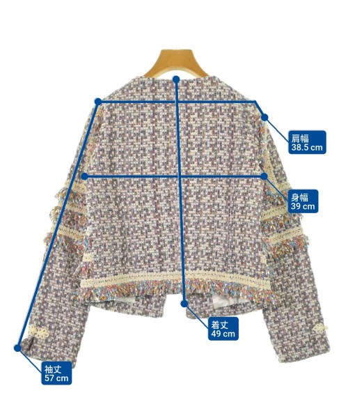 LILY BROWN（リリーブラウン）ノーカラージャケット 白 サイズ:F レディース/2200629550032