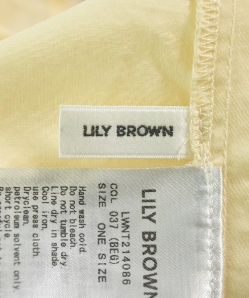 LILY BROWN（リリーブラウン）カジュアルシャツ 黄 サイズ:F レディース/2200637535106