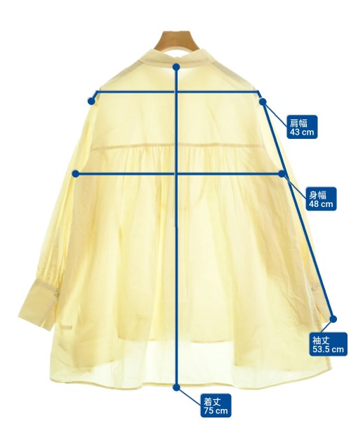 LILY BROWN（リリーブラウン）カジュアルシャツ 黄 サイズ:F レディース/2200637535106