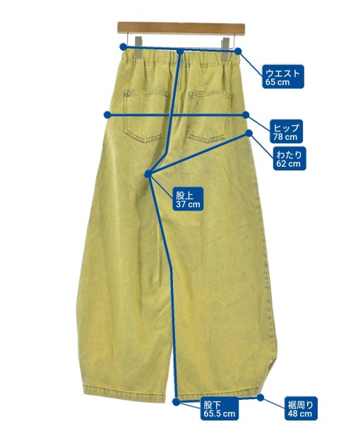 LILY BROWN（リリーブラウン）デニムパンツ 黄 サイズ:0(S位) レディース/2200621668094