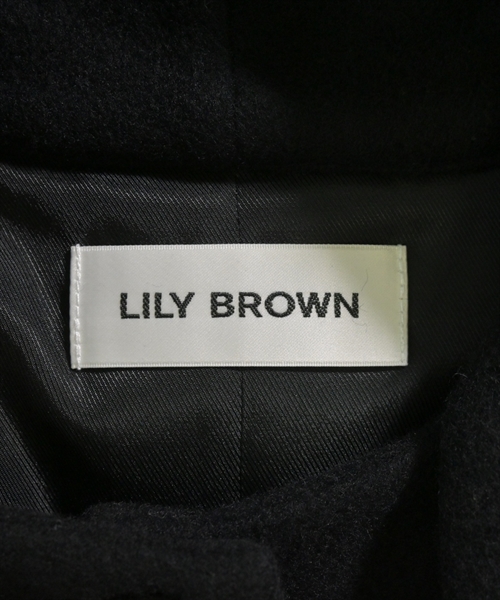 LILY BROWN（リリーブラウン）ステンカラーコート 黒 サイズ:ONE レディース/2200615650159