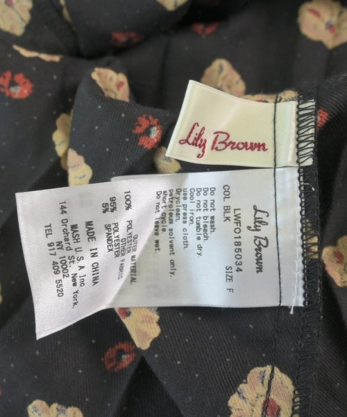 LILY BROWN（リリーブラウン）シャツワンピース 黒 サイズ:F レディース/2200617034223