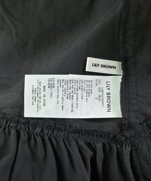LILY BROWN（リリーブラウン）シャツワンピース 黒 サイズ:0(S位) レディース/2200618651085