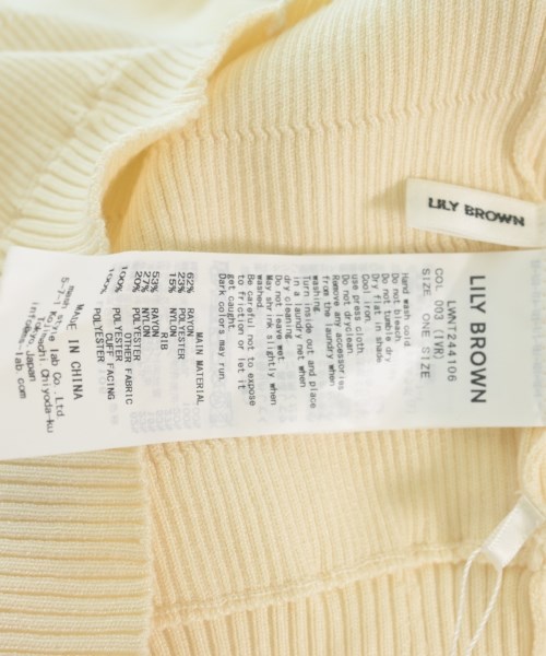 LILY BROWN（リリーブラウン）ニット・セーター 白 サイズ:ONE レディース/2200614666045
