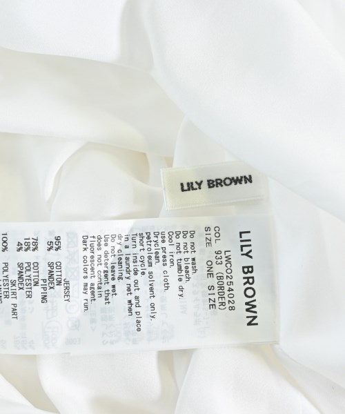 LILY BROWN（リリーブラウン）ワンピース 白 サイズ:F レディース/2200614666137