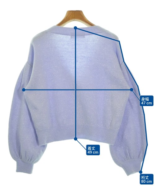 LILY BROWN（リリーブラウン）カーディガン 紫 サイズ:F レディース/2200627241079