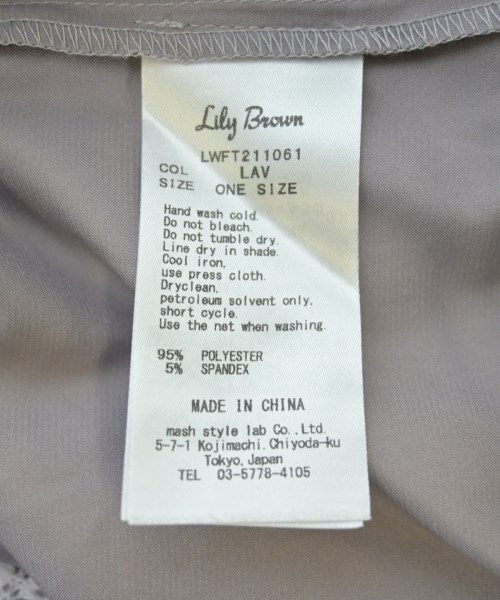 LILY BROWN（リリーブラウン）ブラウス 紫 サイズ:F レディース/2200606940085
