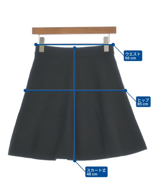 LILY BROWN（リリーブラウン）ひざ丈スカート 黒 サイズ:F レディース/2200613981033